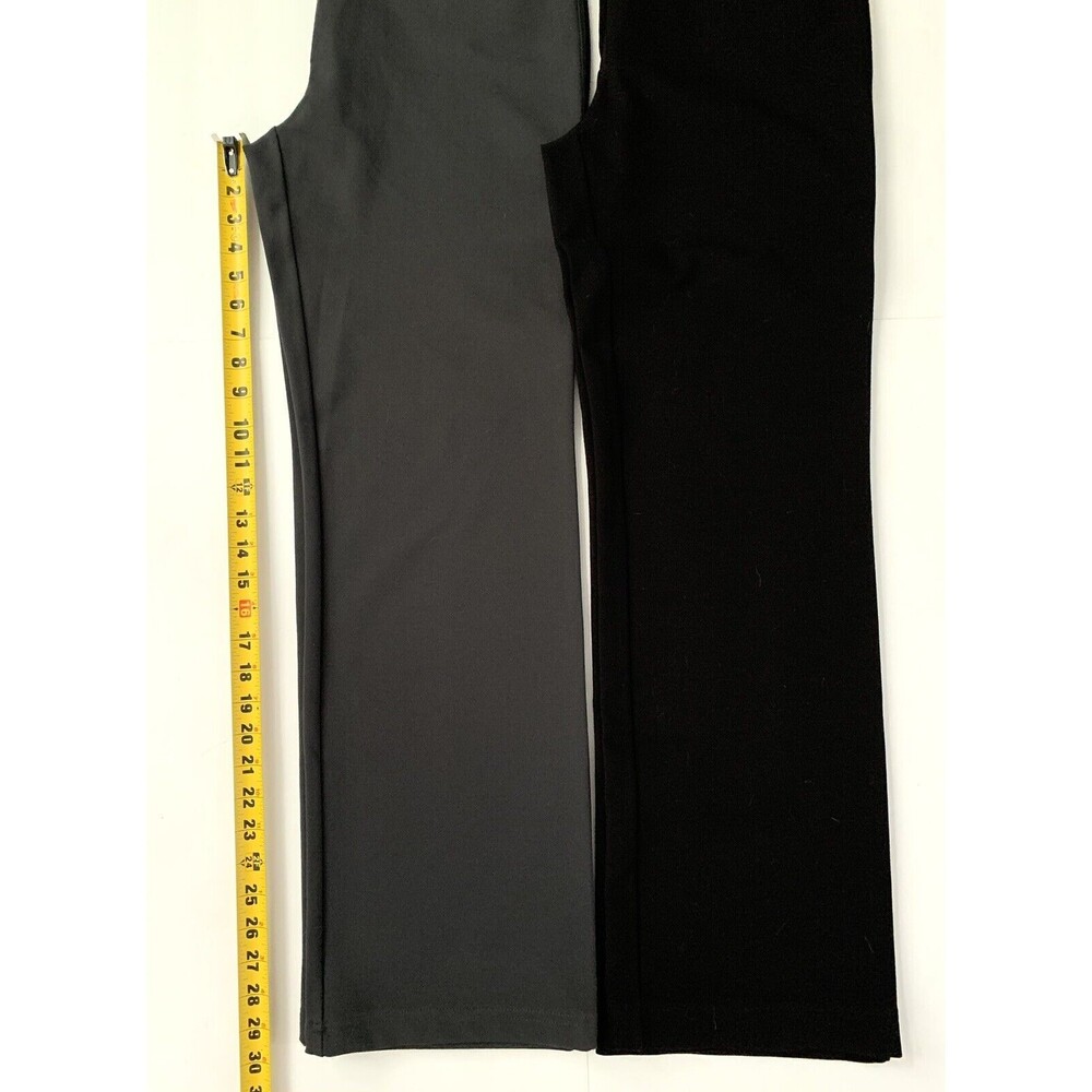 Eileen Fisher Bootcut Pants Sz Small Trousers Viscose Blend Grey Black Lot of 2 - Picture 5 of 8
